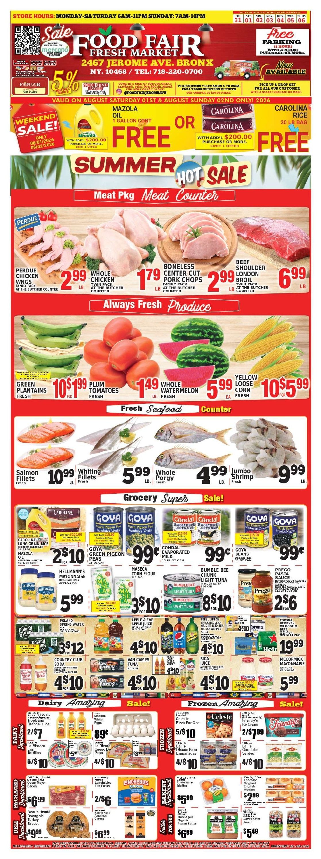 Food Fair Fresh Market Weekly Ad July 31 - August 6, 2026