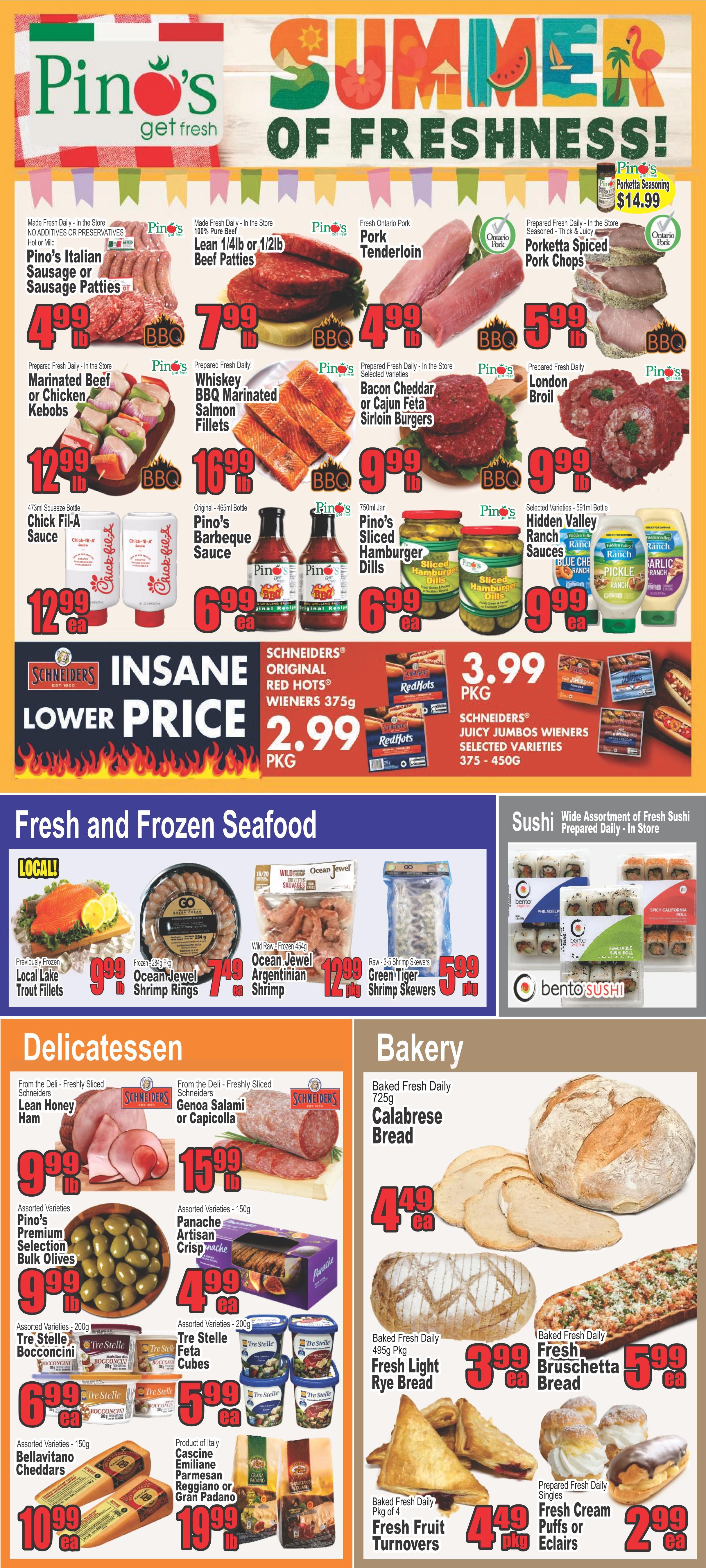 Pino's Flyer August 6 to 12