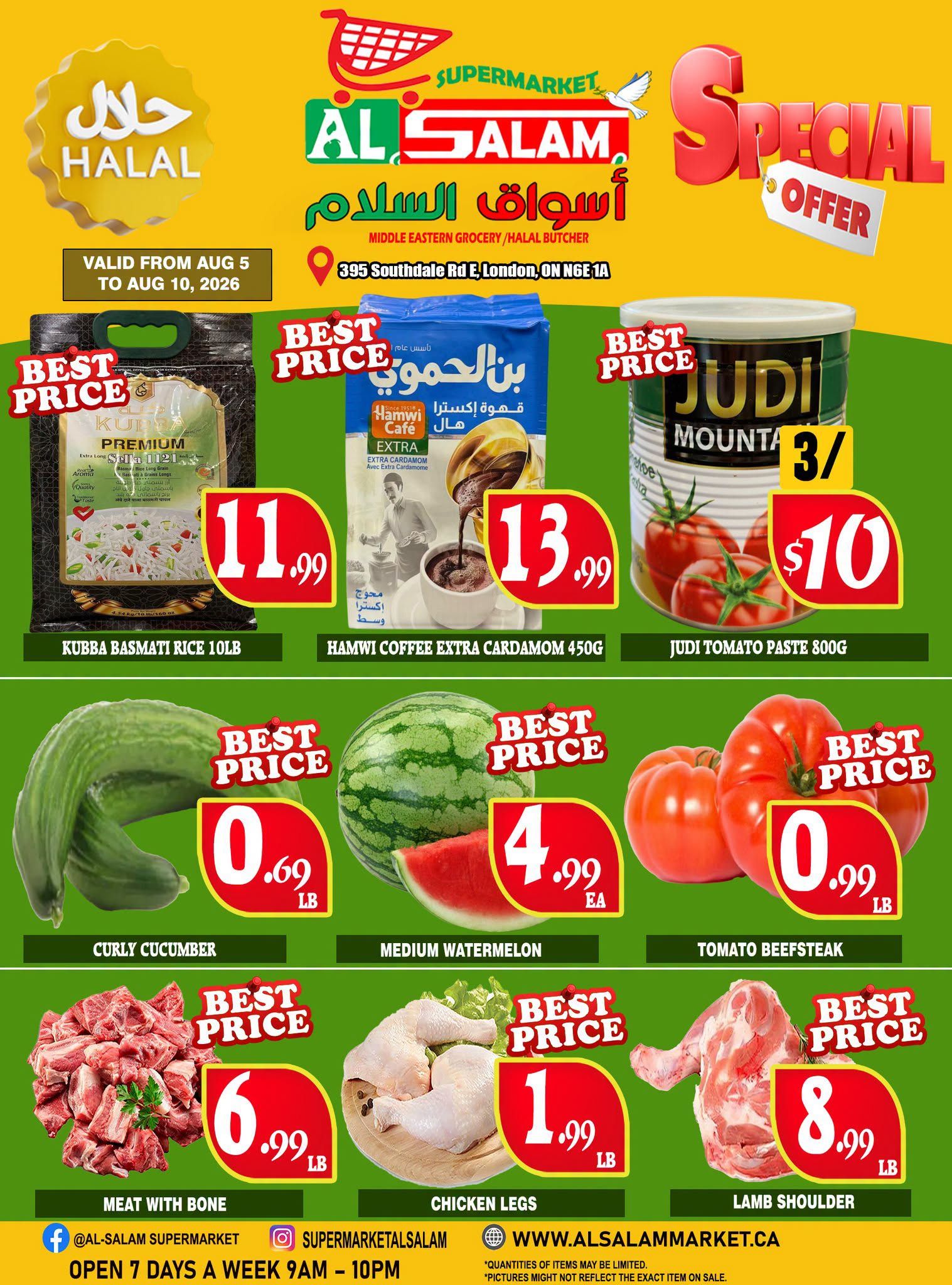 Al-Salam Supermarket Flyer August 4 to 10