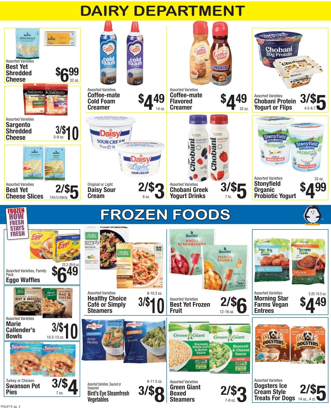 Pixley's Shurfine Food Mart Weekly Ad August 2 - 8, 2026