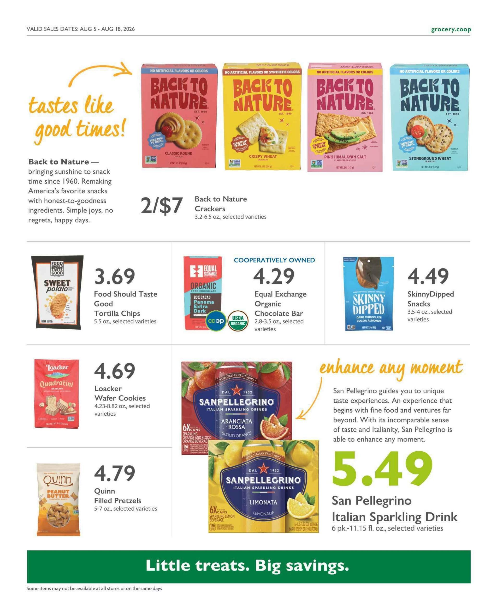 Co-opportunity Natural Foods (Inglewood–Gardena Area, CA) Weekly Ad August 5 - 18, 2026