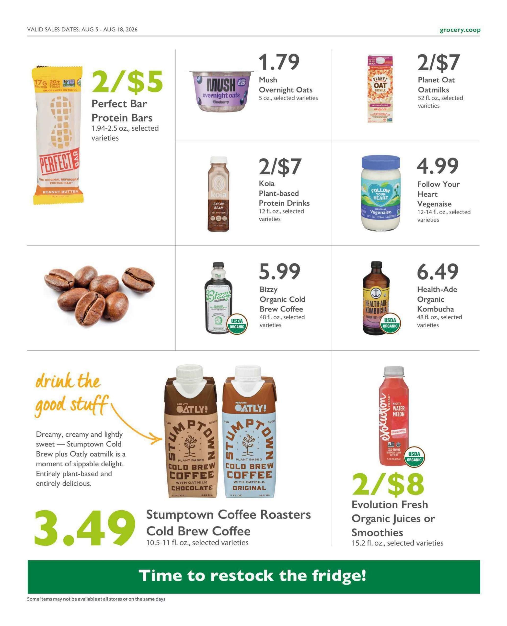 Co-opportunity Natural Foods (Inglewood–Gardena Area, CA) Weekly Ad August 5 - 18, 2026