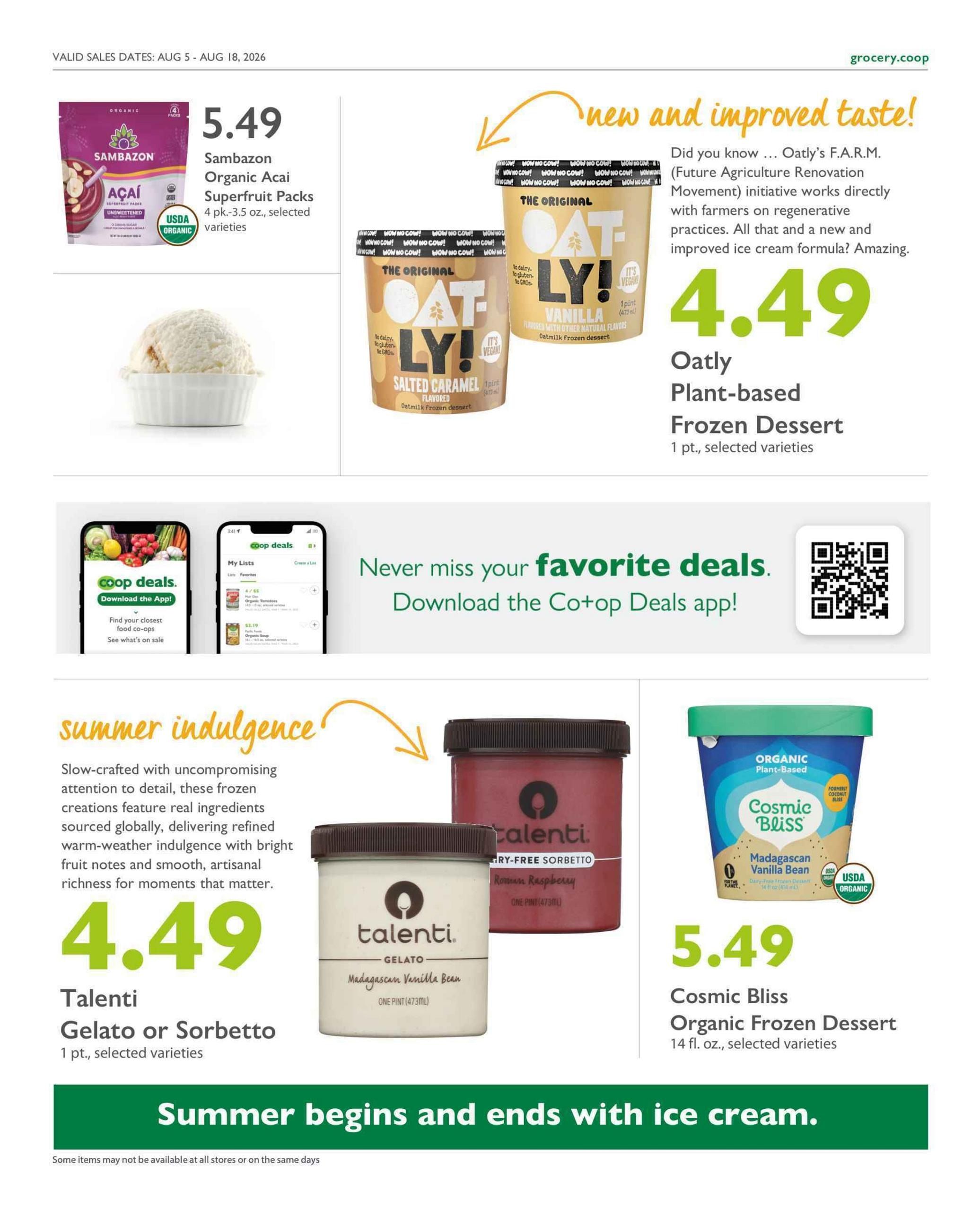 Co-opportunity Natural Foods (Inglewood–Gardena Area, CA) Weekly Ad August 5 - 18, 2026