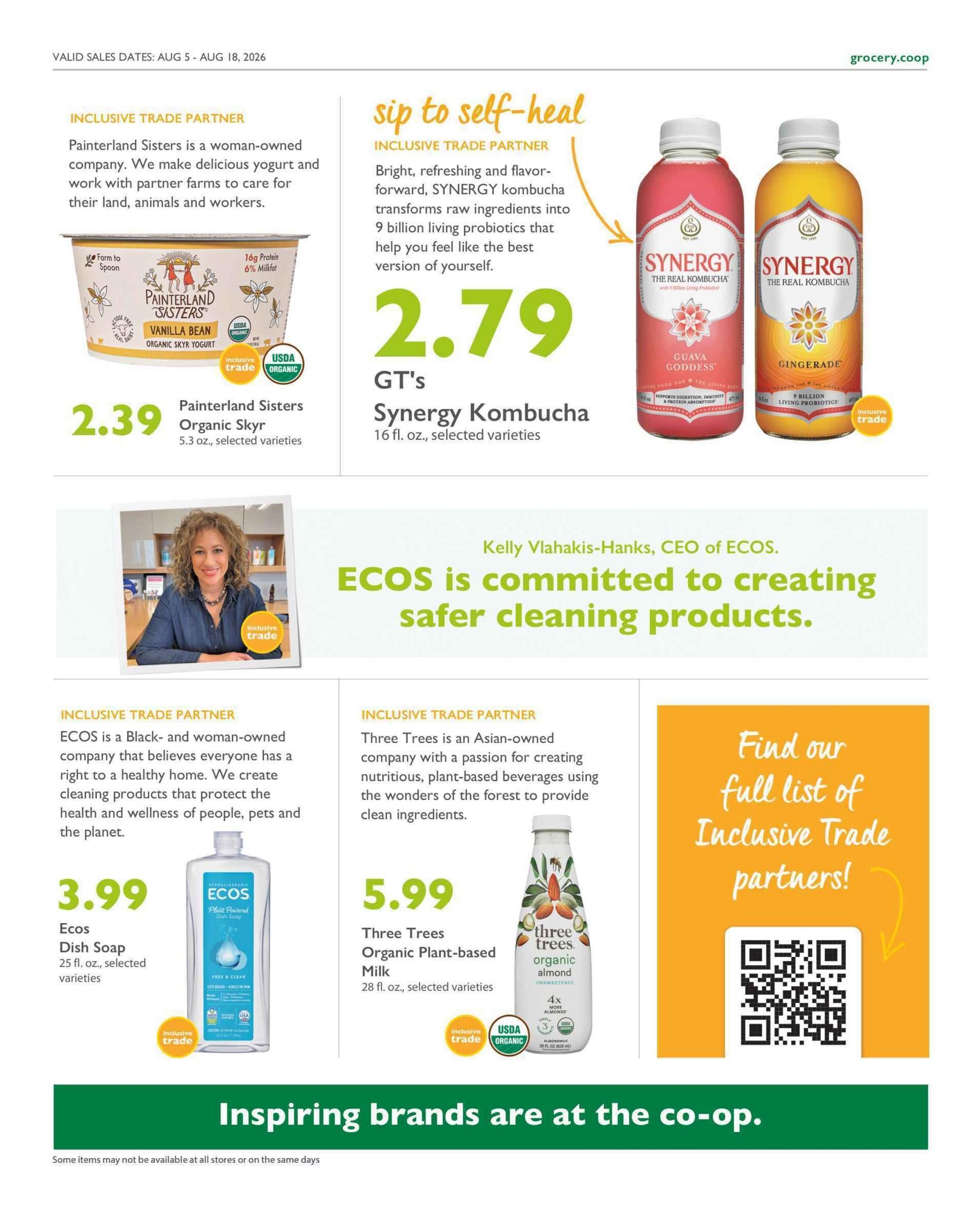 Co-opportunity Natural Foods (Inglewood–Gardena Area, CA) Weekly Ad August 5 - 18, 2026