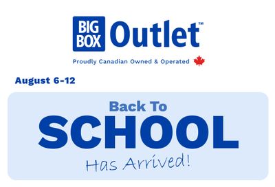 Big Box Outlet Store Flyer August 6 to 12