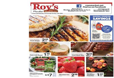 Roy's Market Weekly Ad August 3 - 9, 2026