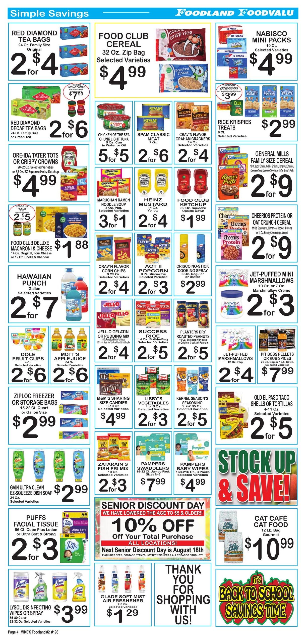Mike's Foodland Weekly Ad August 5 - 11, 2026