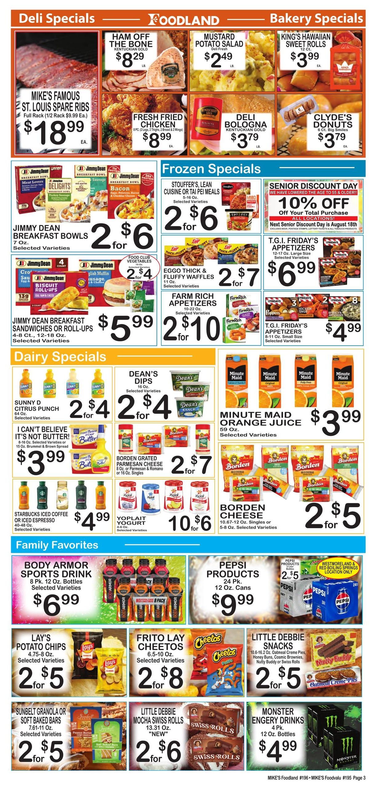 Mike's Foodland Weekly Ad August 5 - 11, 2026