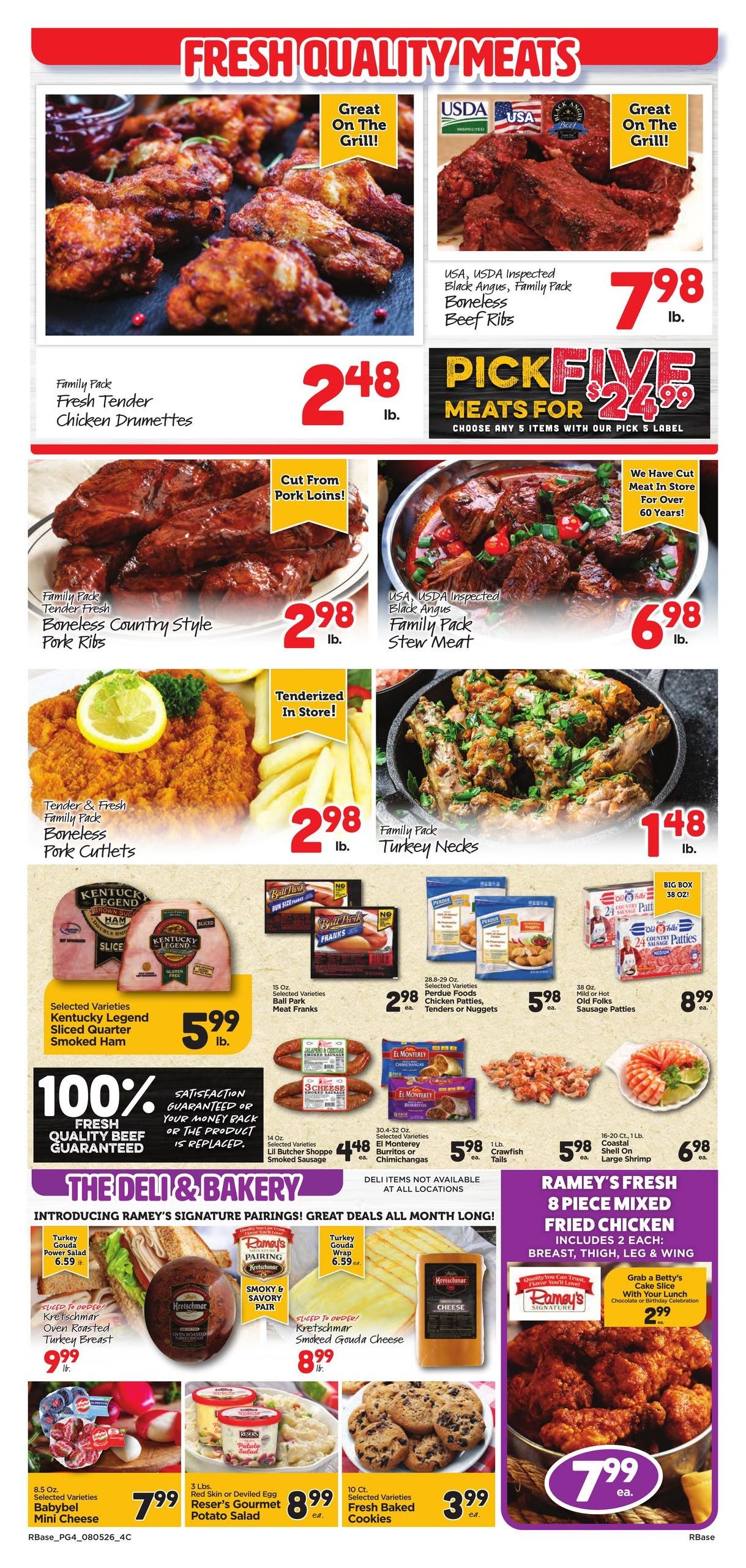 Ramey's (Hattiesburg Area, MS) Weekly Ad August 5 - 11, 2026