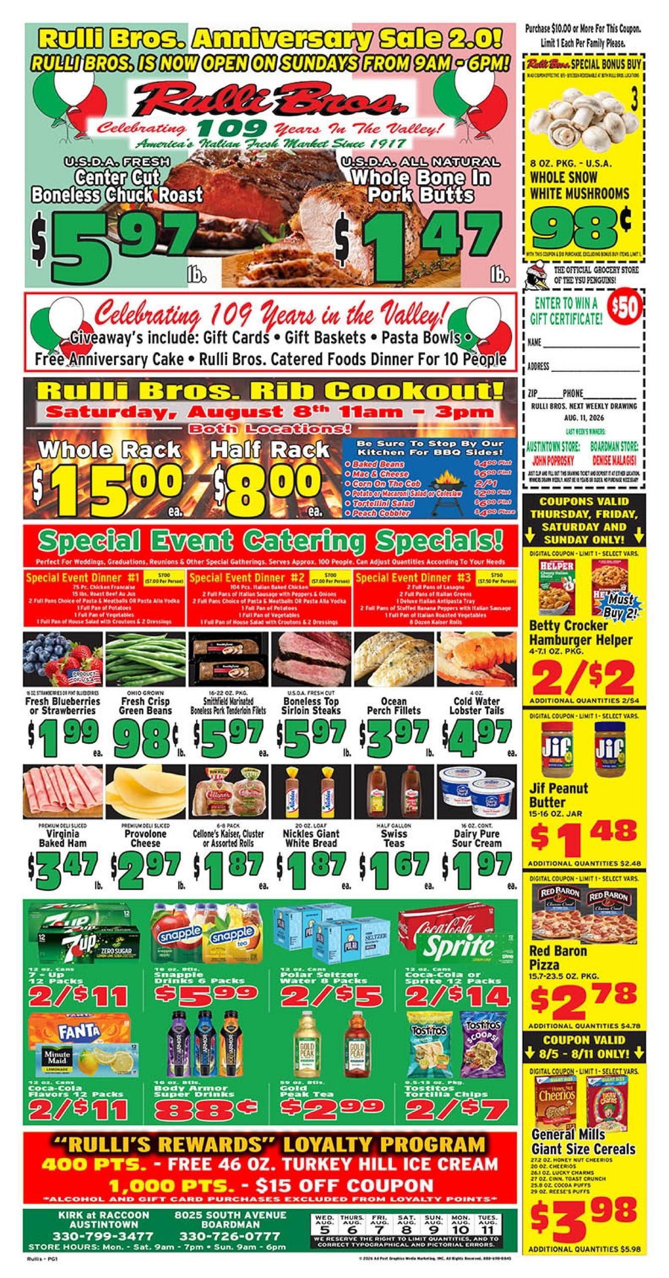 Rulli Brothers Weekly Ad August 5 - 11, 2026
