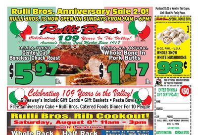Rulli Brothers Weekly Ad August 5 - 11, 2026