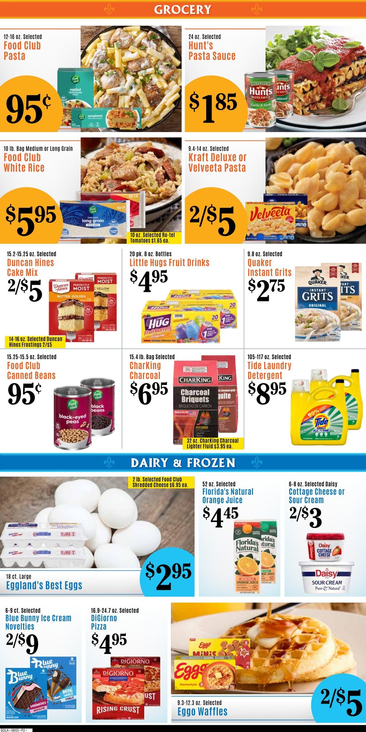 Champagne’s Market (Oakdale–Fenton Area, LA) Weekly Ad August 5 - 11, 2026