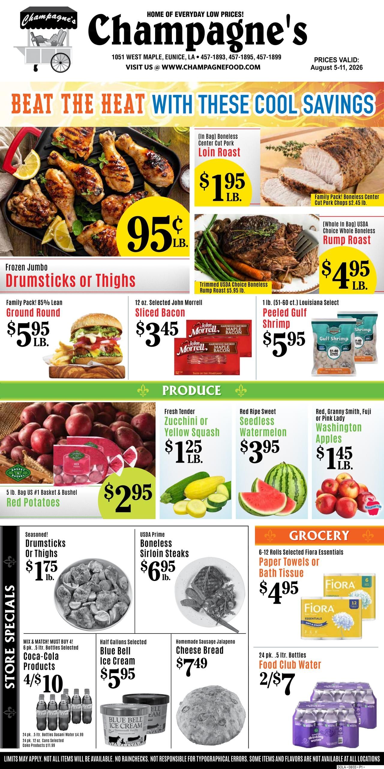 Champagne’s Market Weekly Ad August 5 - 11, 2026