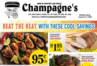 Champagne’s Market Weekly Ad August 5 - 11, 2026