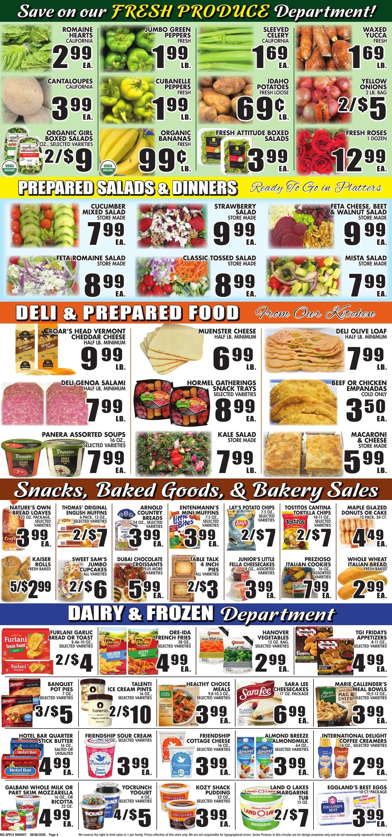 Big Apple Meat Market Weekly Ad August 6 - 19, 2026