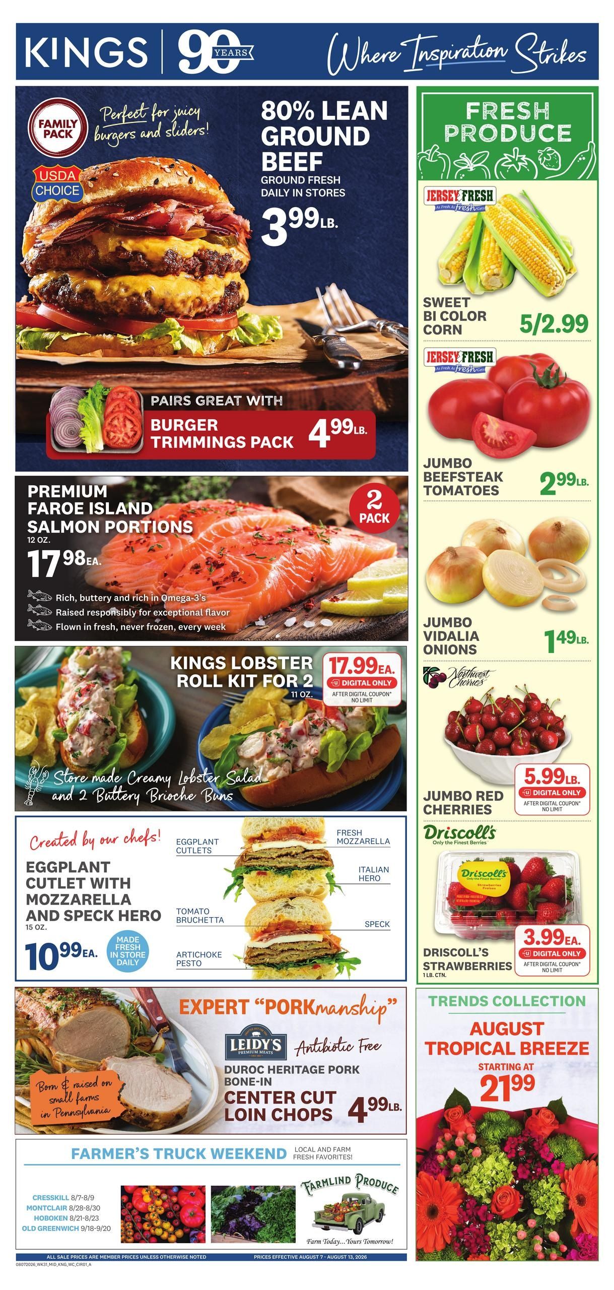 Kings Food Markets Weekly Ad August 7 - 13, 2026