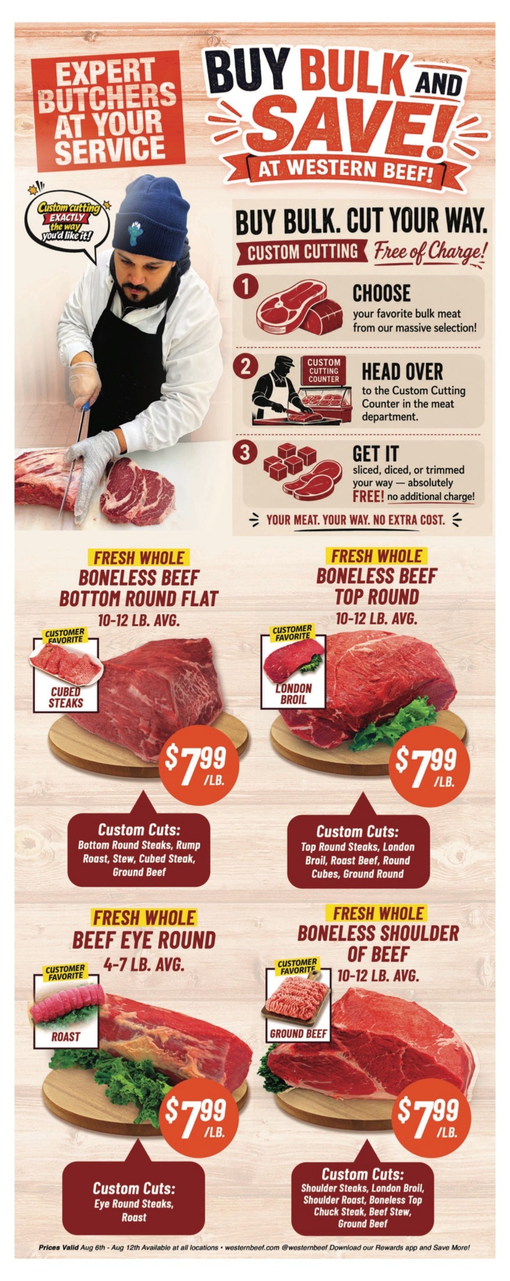 Western Beef Weekly Ad August 6 - 12, 2026