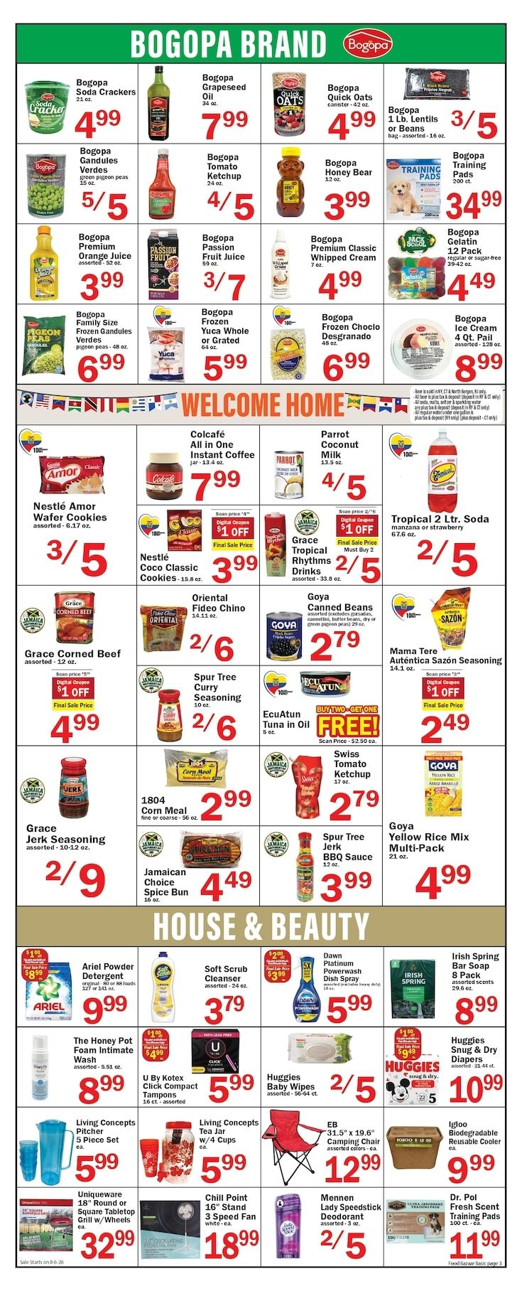 Food Bazaar (New Jersey) Weekly Ad August 6 - 12, 2026