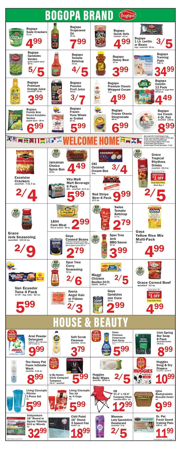 Food Bazaar (Queens, NY) Weekly Ad August 6 - 12, 2026
