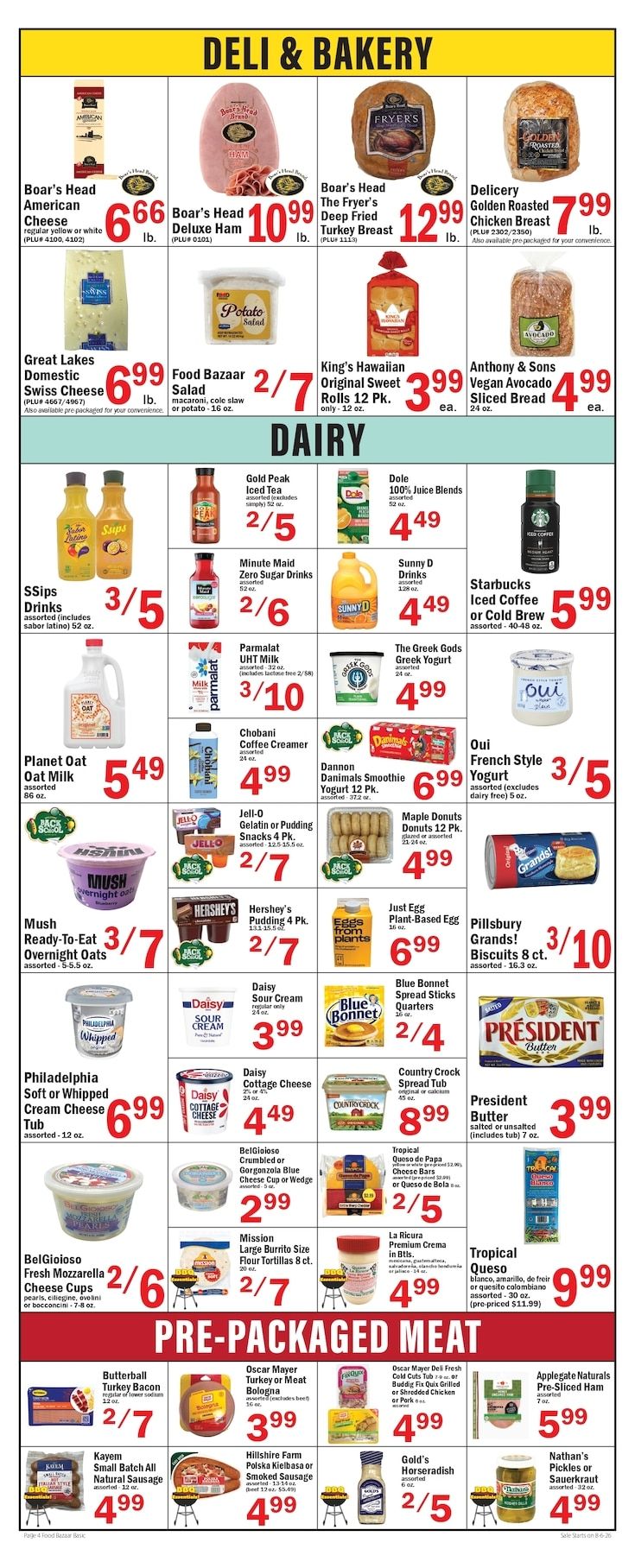 Food Bazaar (Queens, NY) Weekly Ad August 6 - 12, 2026