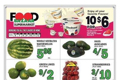 Food Bazaar (Trenton, NJ) Weekly Ad August 6 - 12, 2026