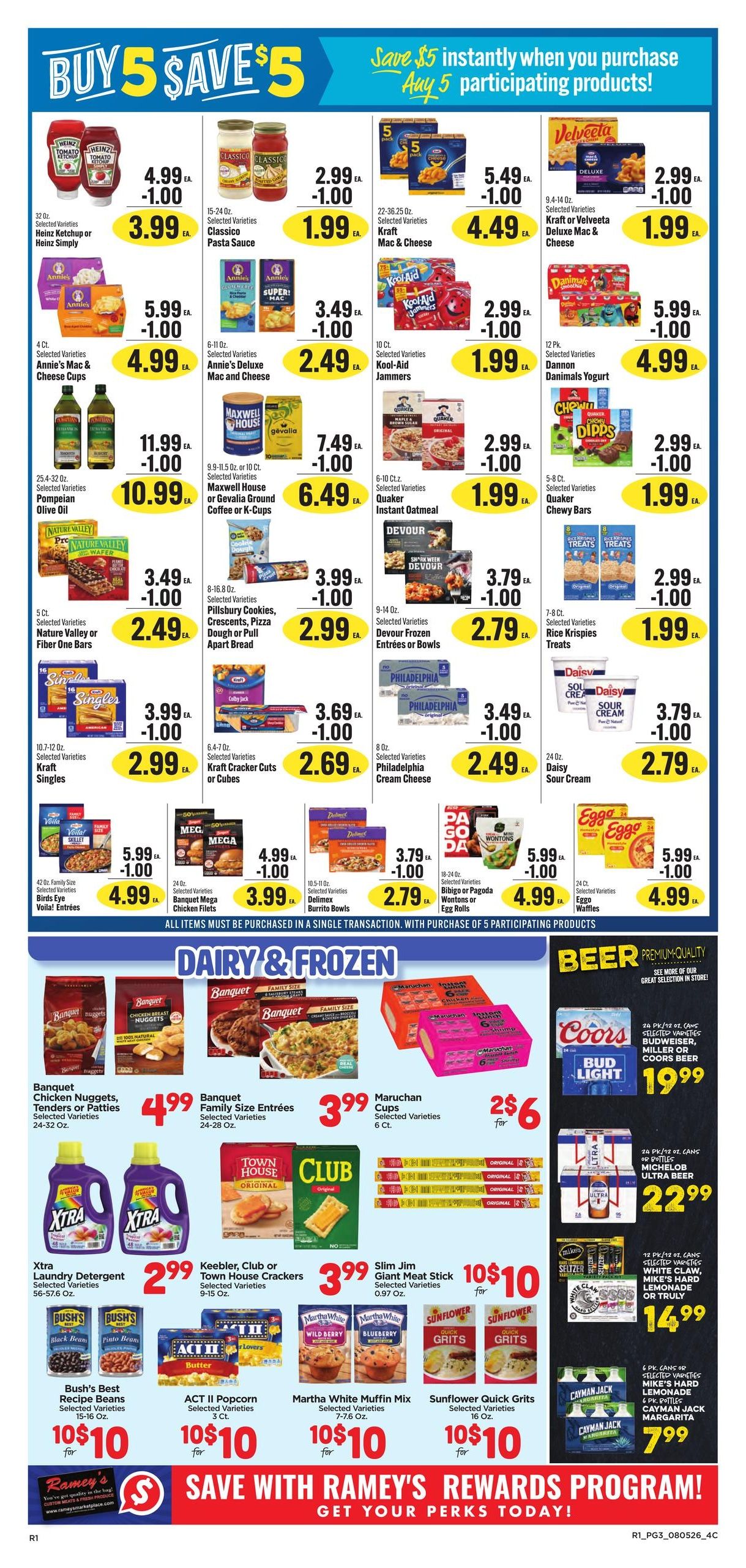 Ramey's (Brookhaven Area, MS) Weekly Ad August 5 - 11, 2026
