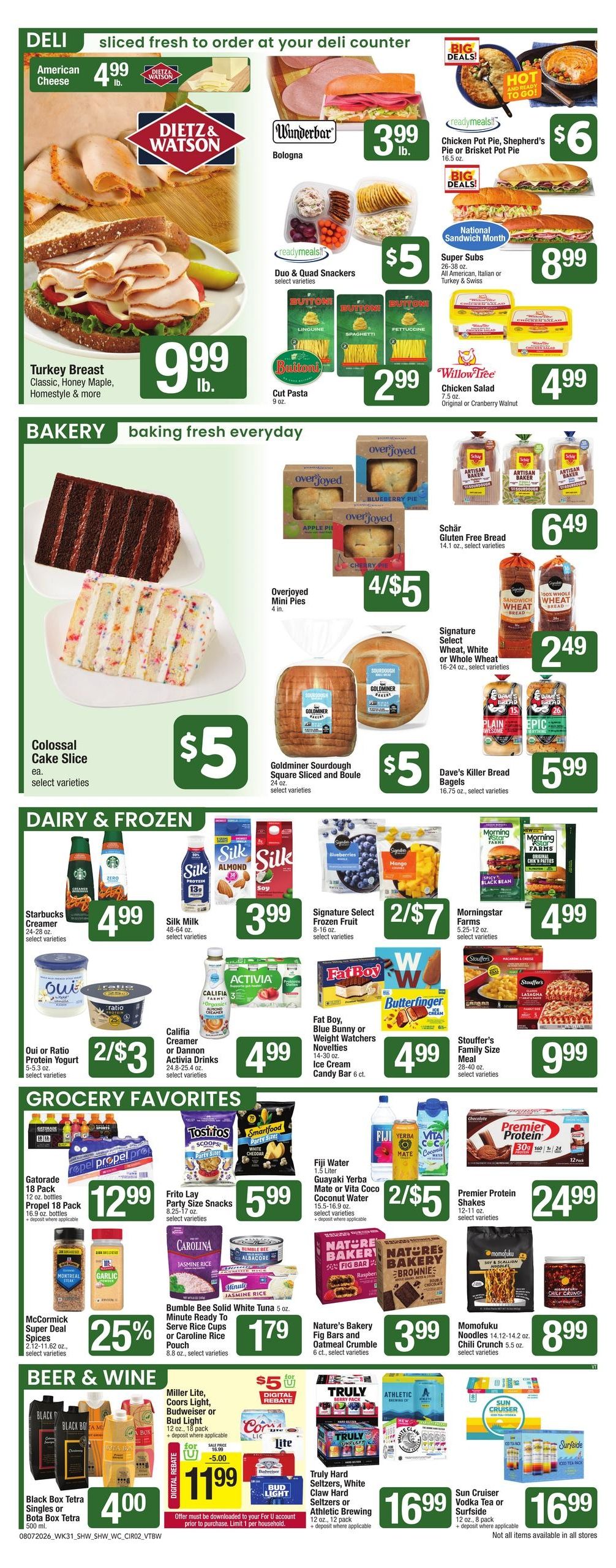 Shaw's (VT) Weekly Ad August 7 - 13, 2026