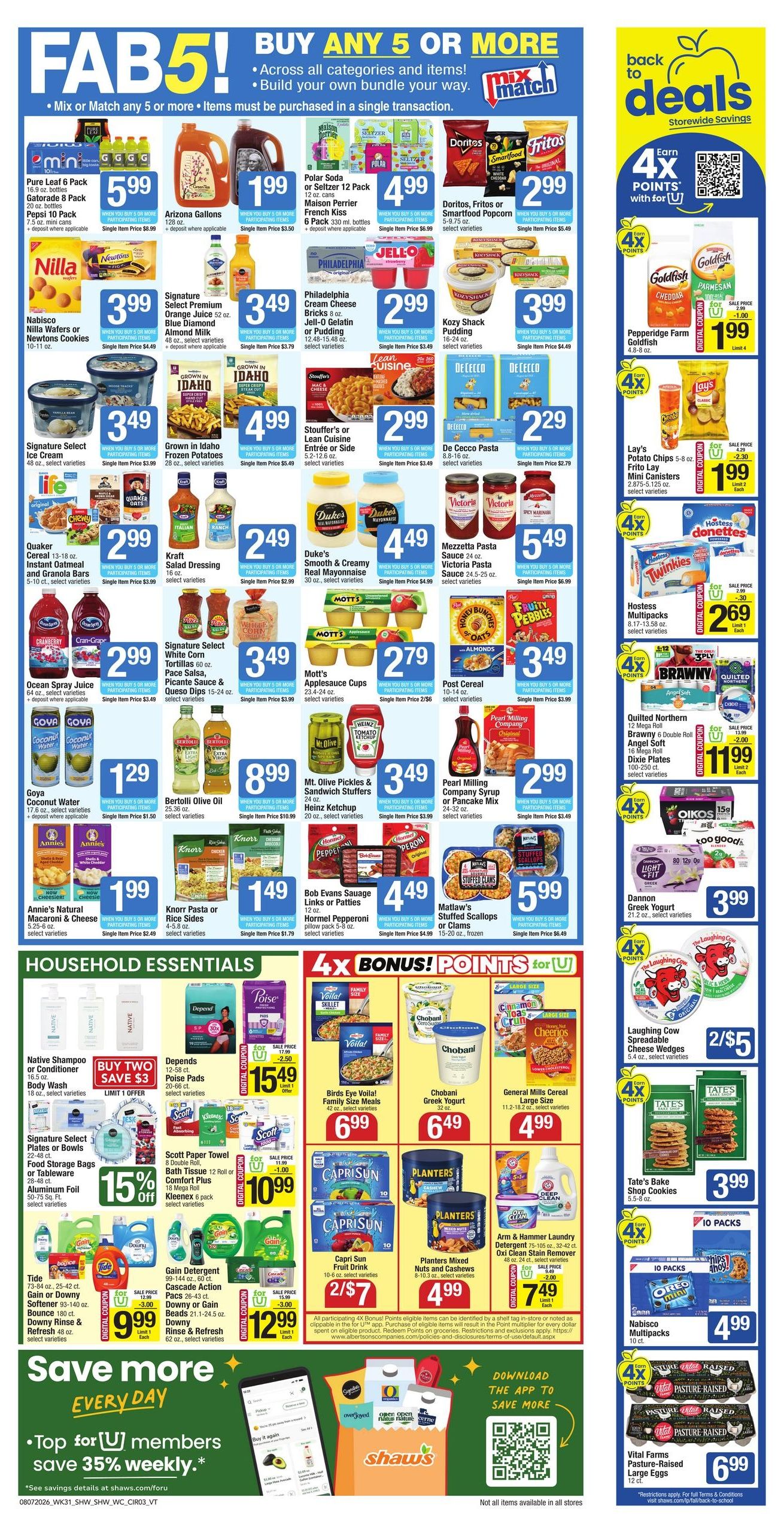 Shaw's (VT) Weekly Ad August 7 - 13, 2026