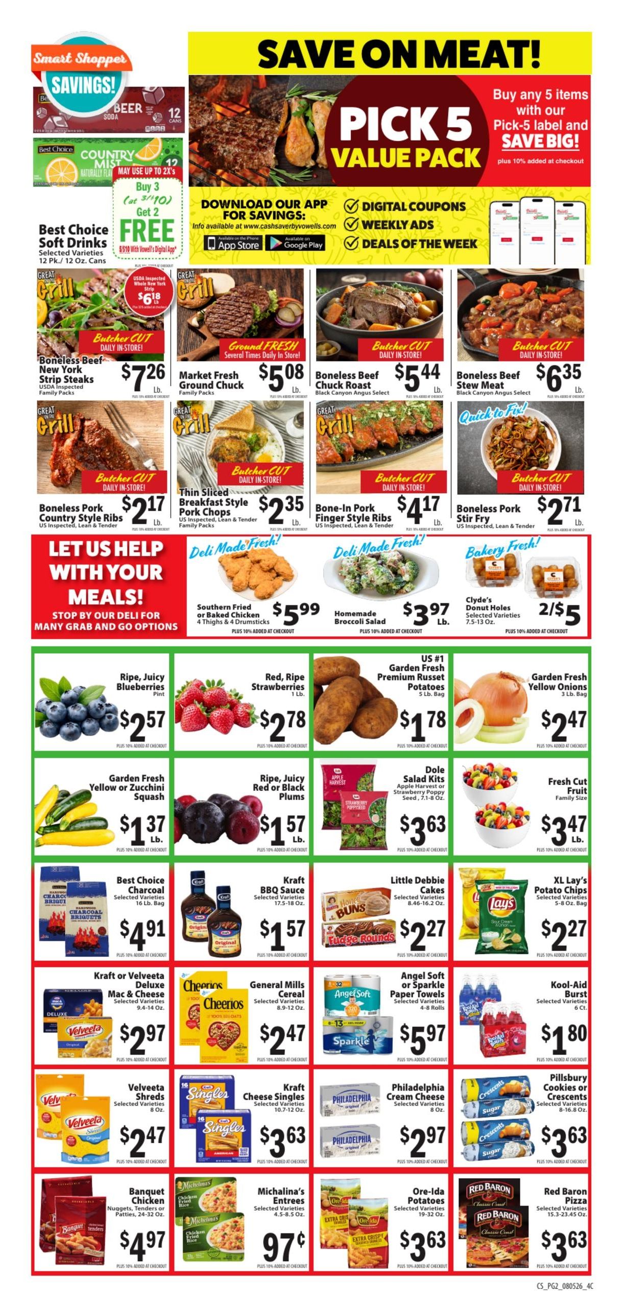 Vowell's CashSaver (Jackson–Pearl Area, MS) Weekly Ad August 5 - 11, 2026