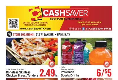 Cash Saver Texas (Abilene–Hawley Area, TX) Weekly Ad August 5 - 11, 2026
