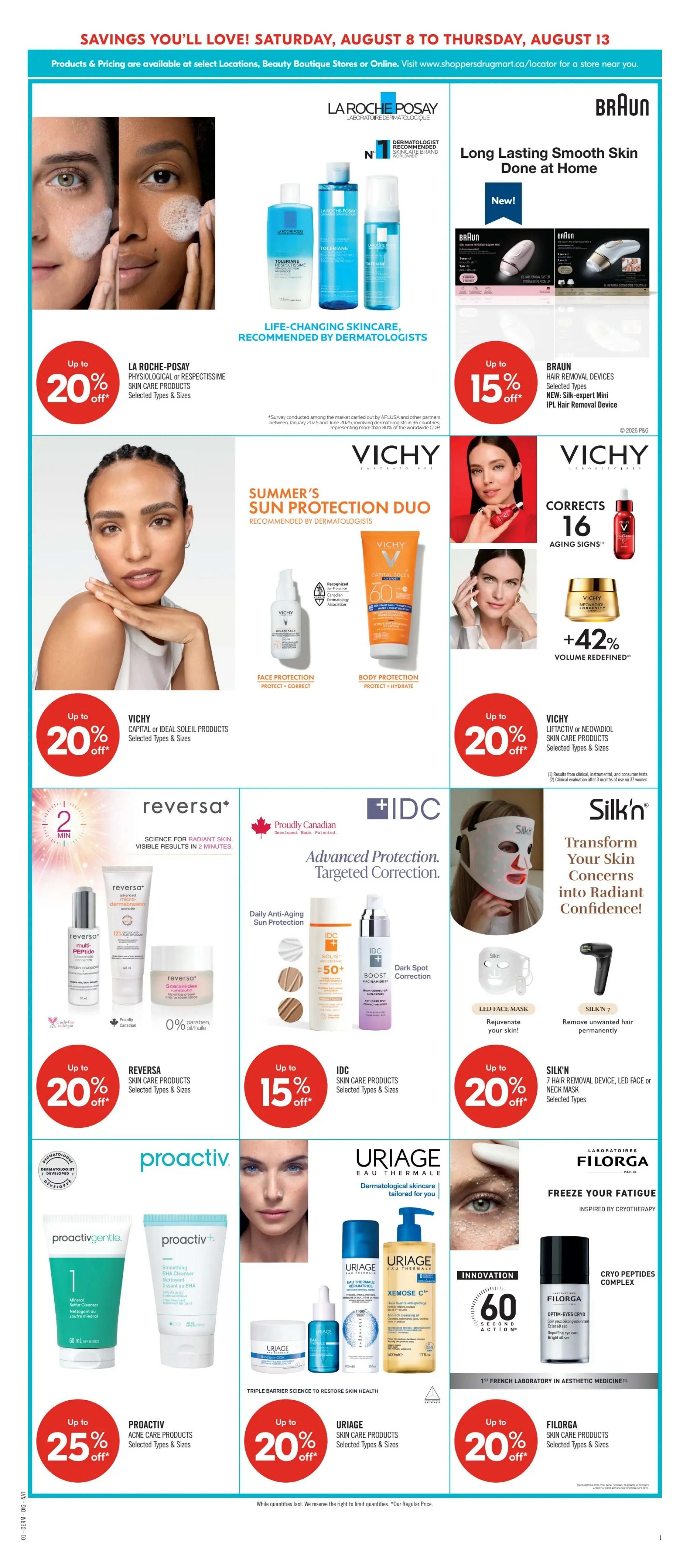 Shoppers Drug Mart (Atlantic) Flyer August 8 to 13