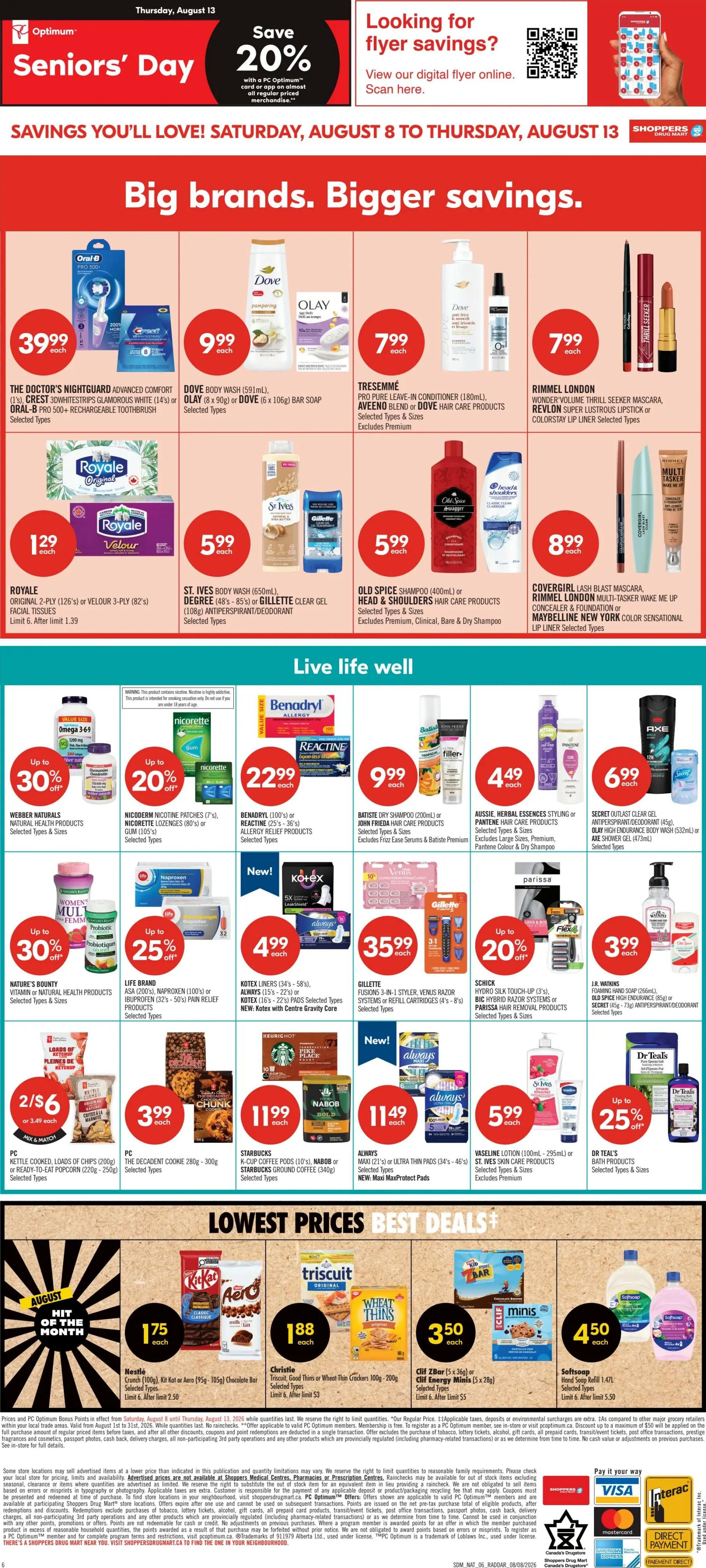Shoppers Drug Mart (Atlantic) Flyer August 8 to 13