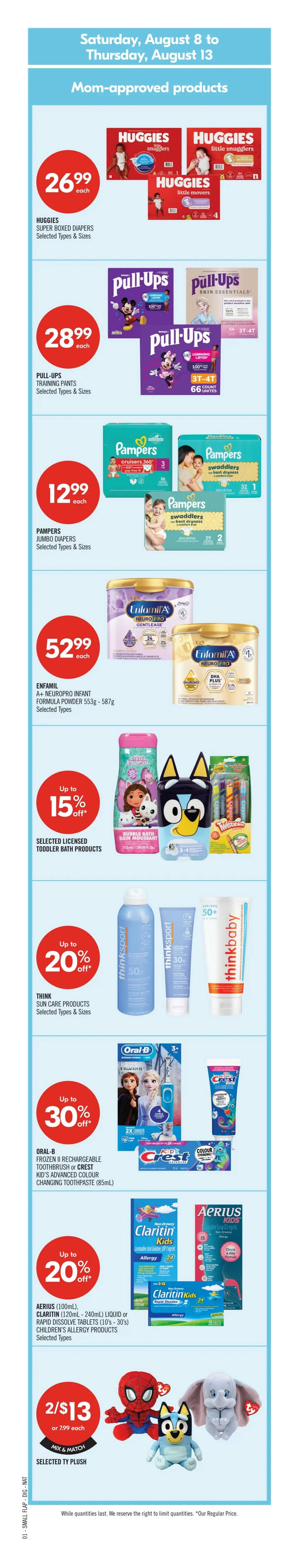Shoppers Drug Mart (Atlantic) Flyer August 8 to 13
