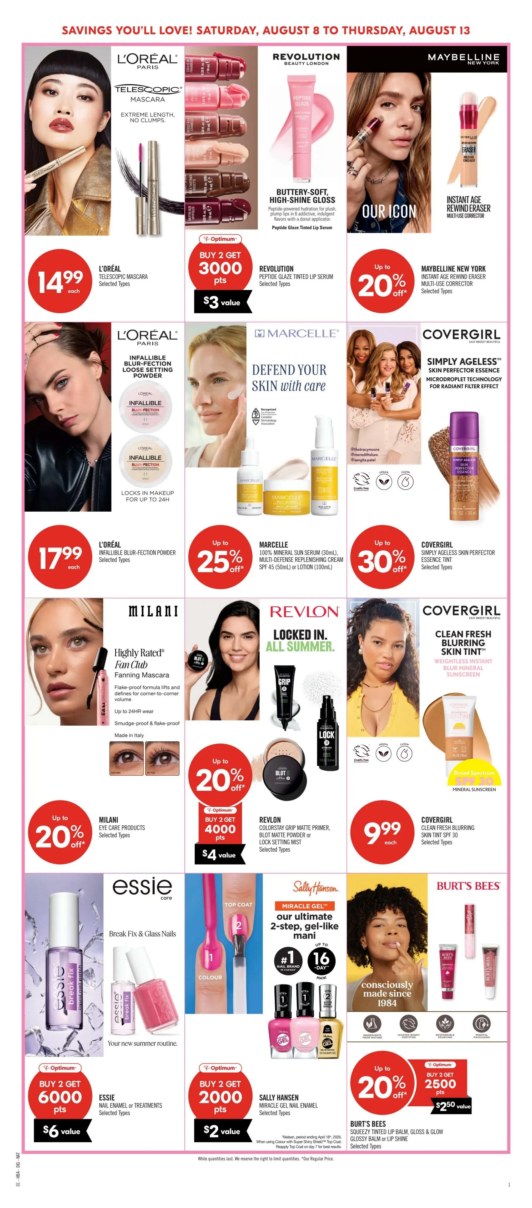 Shoppers Drug Mart (West) Flyer August 8 to 13
