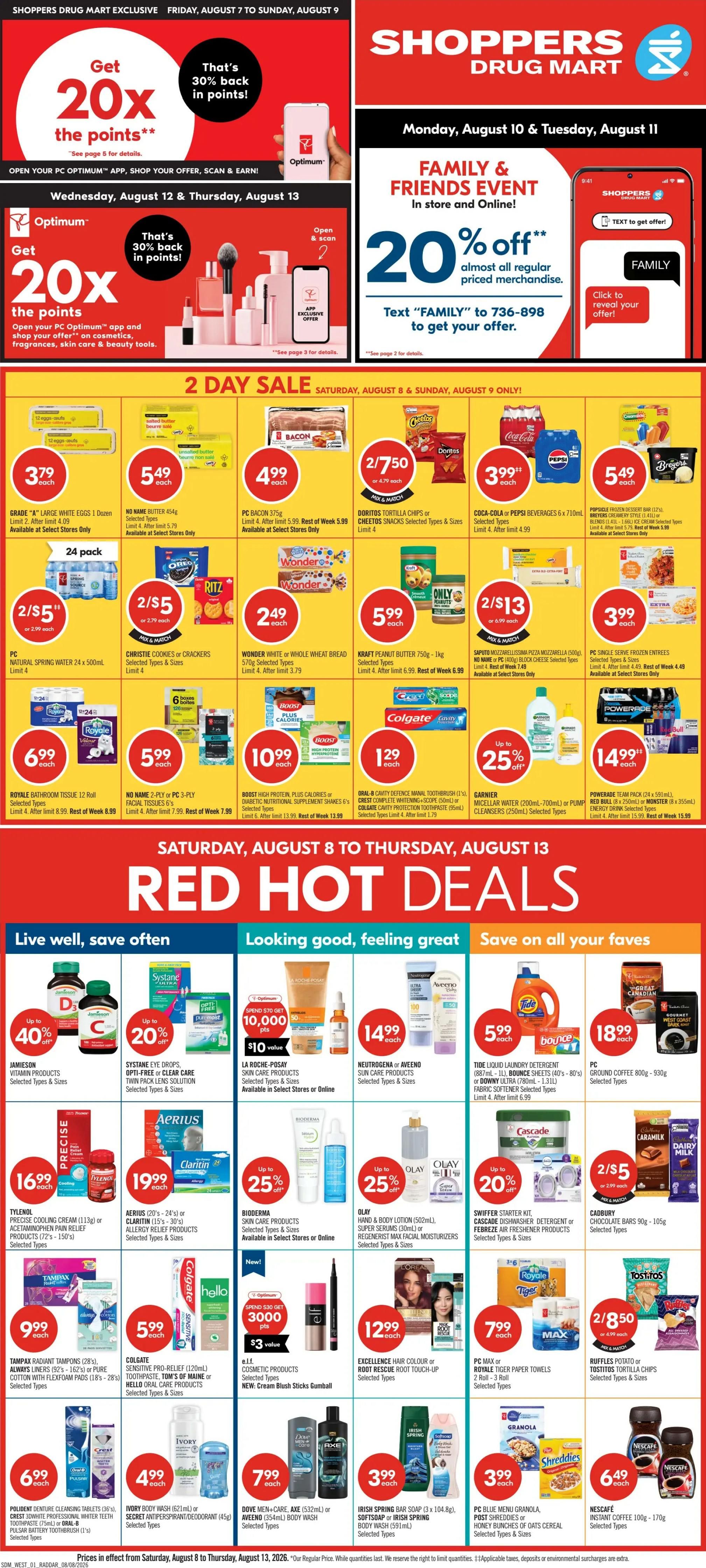 Shoppers Drug Mart (West) Flyer August 8 to 13
