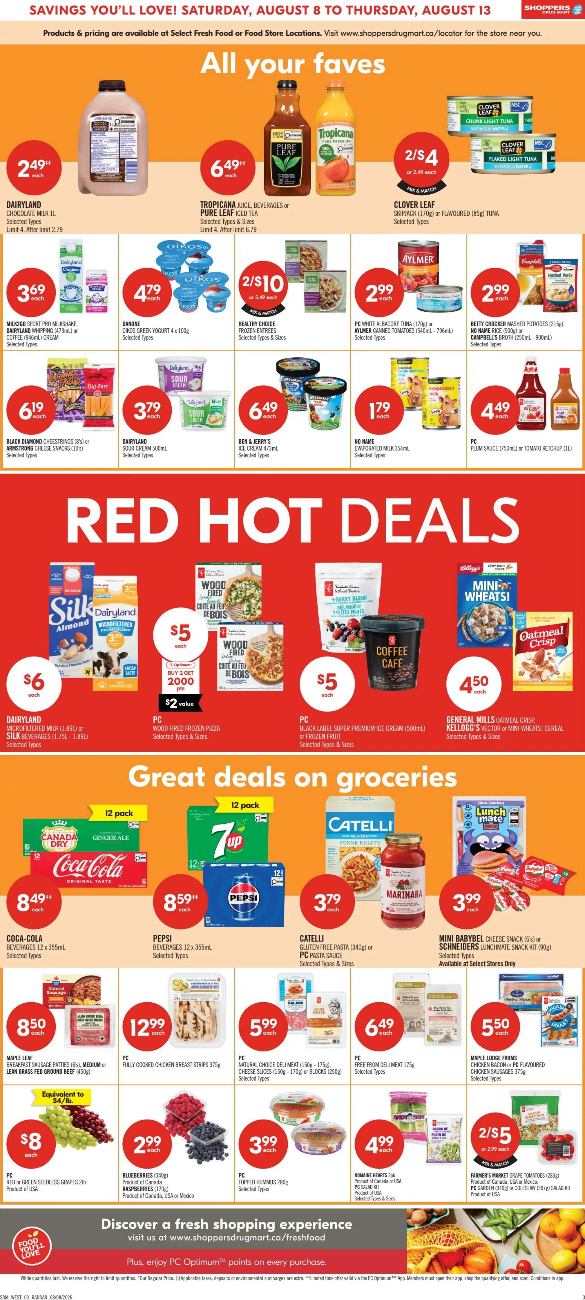 Shoppers Drug Mart (West) Flyer August 8 to 13