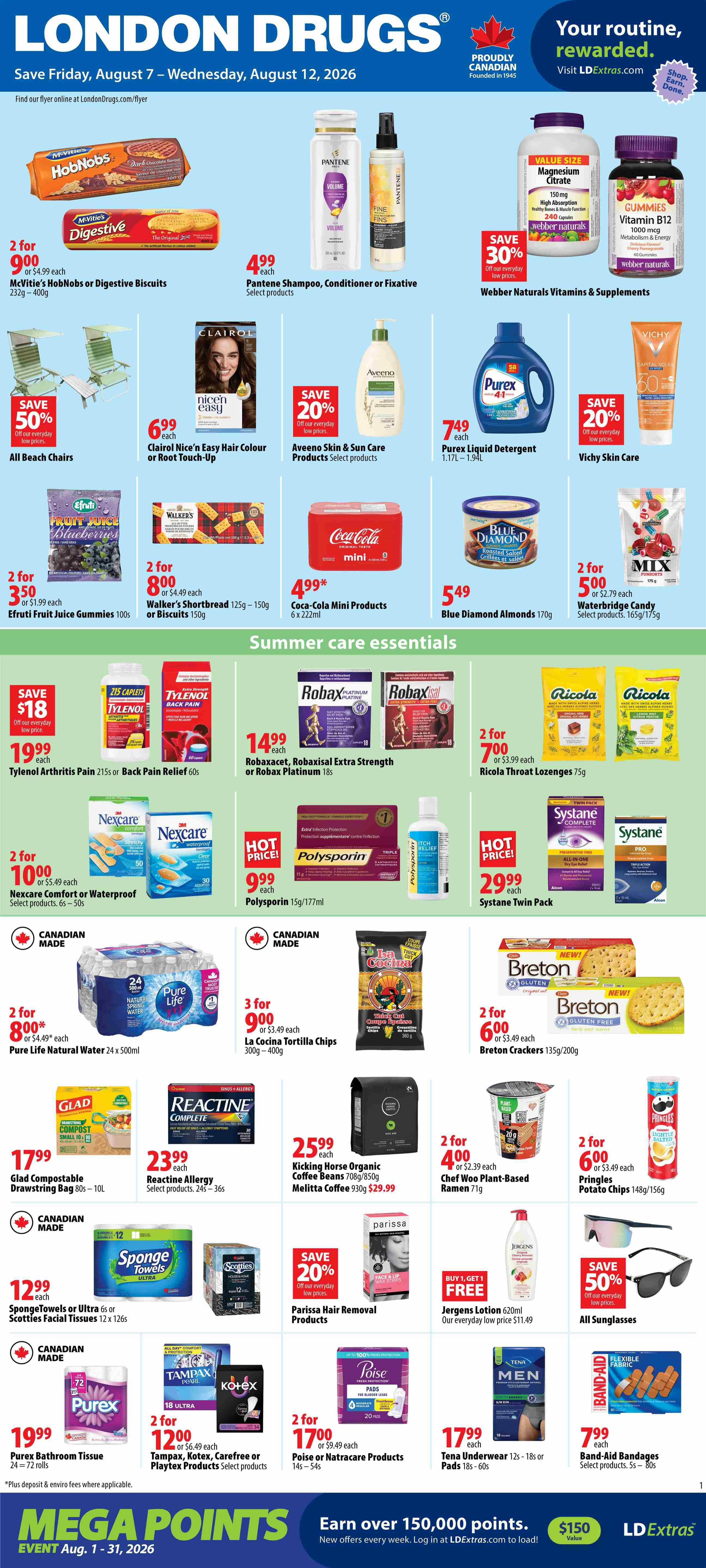 London Drugs Weekly Flyer August 7 to 12
