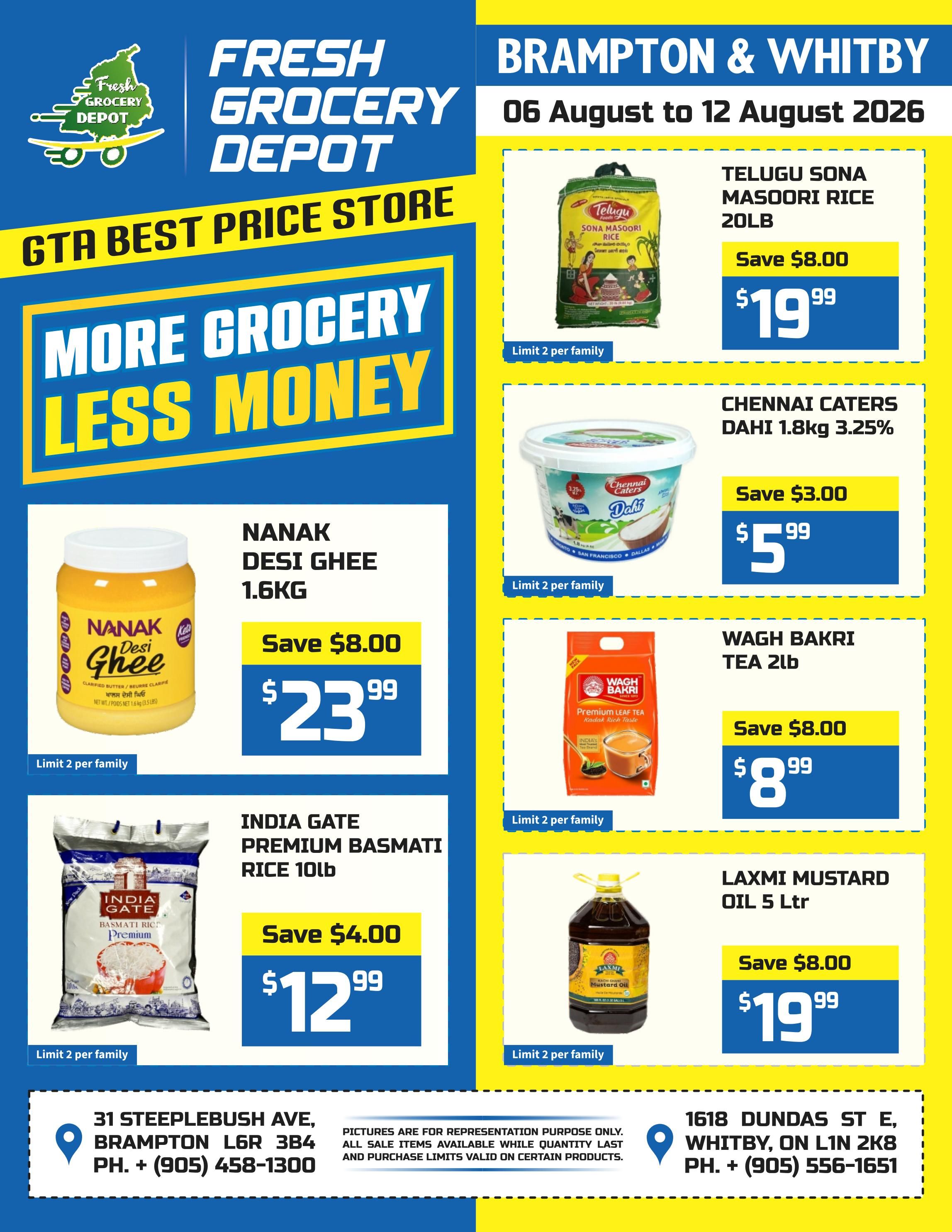 Fresh Grocery Depot Flyer August 6 to 12