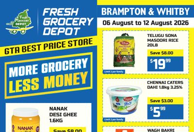 Fresh Grocery Depot Flyer August 6 to 12