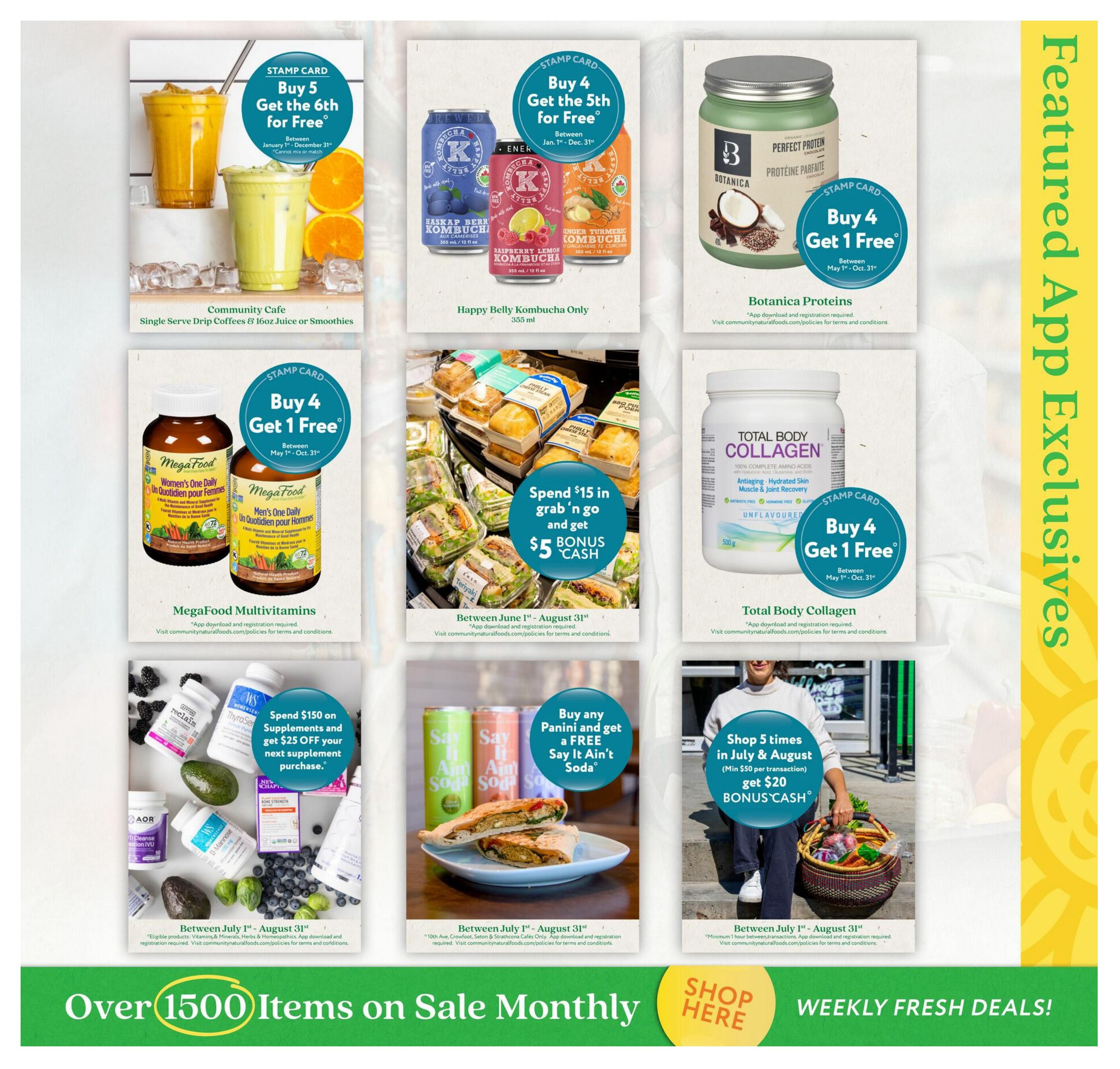 Community Natural Foods Flyer August 6 to September 2