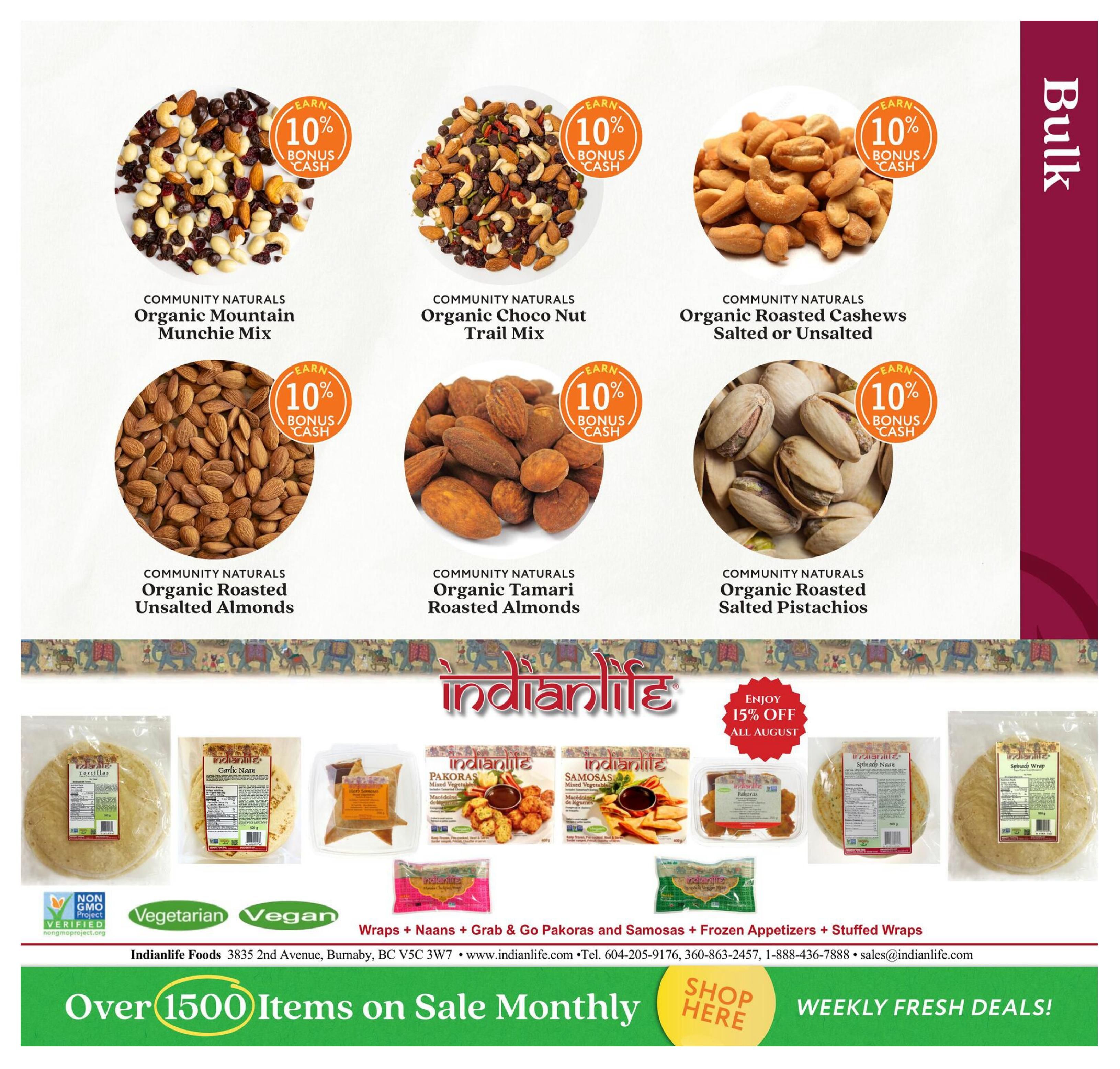 Community Natural Foods Flyer August 6 to September 2