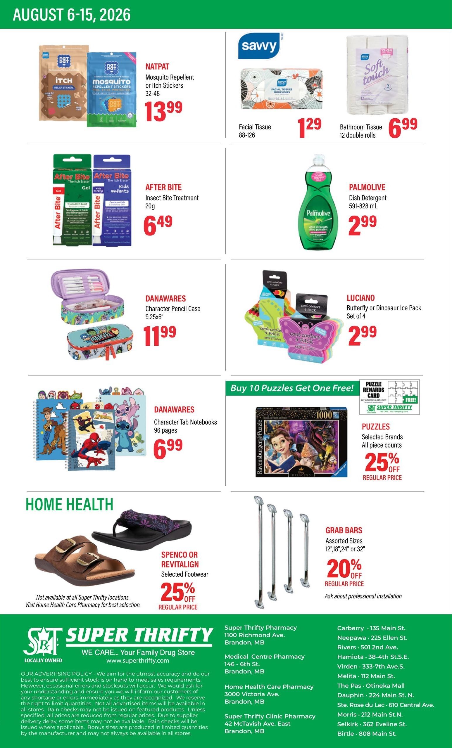 Super Thrifty Flyer August 6 to 15