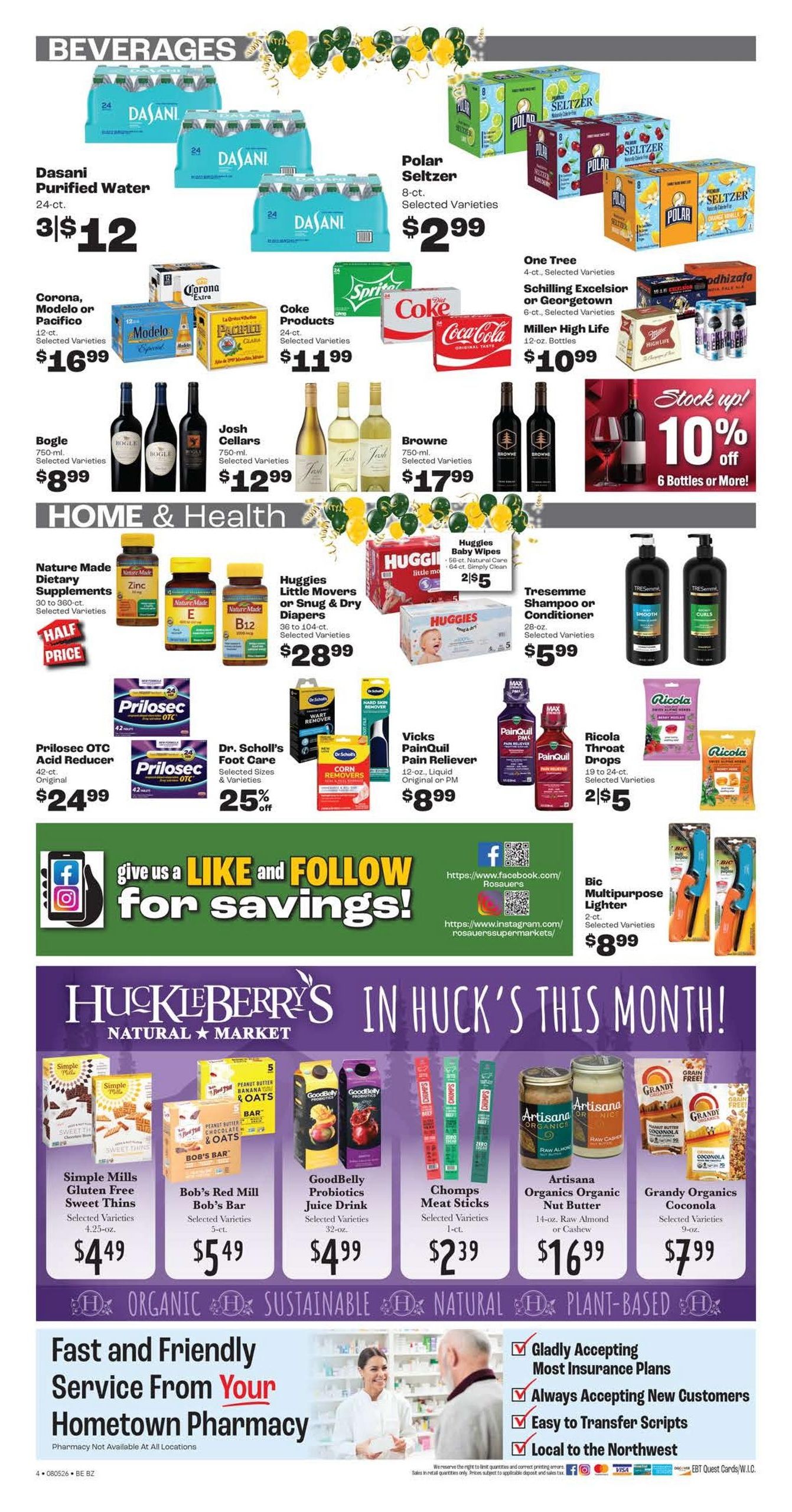 Rosauers Weekly Ad August 5 - 11, 2026