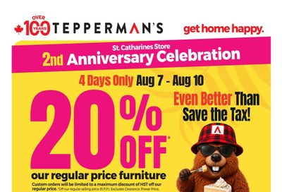 Tepperman's Flyer August 7 to 13