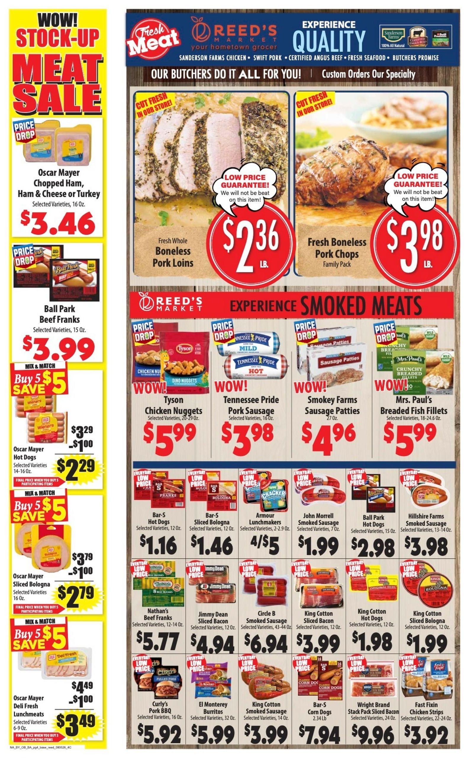 Reed's Piggly Wiggly (saveatthepig) Weekly Ad August 5 - 11, 2026