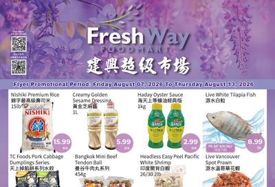 FreshWay Foodmart Flyer August 7 to 13
