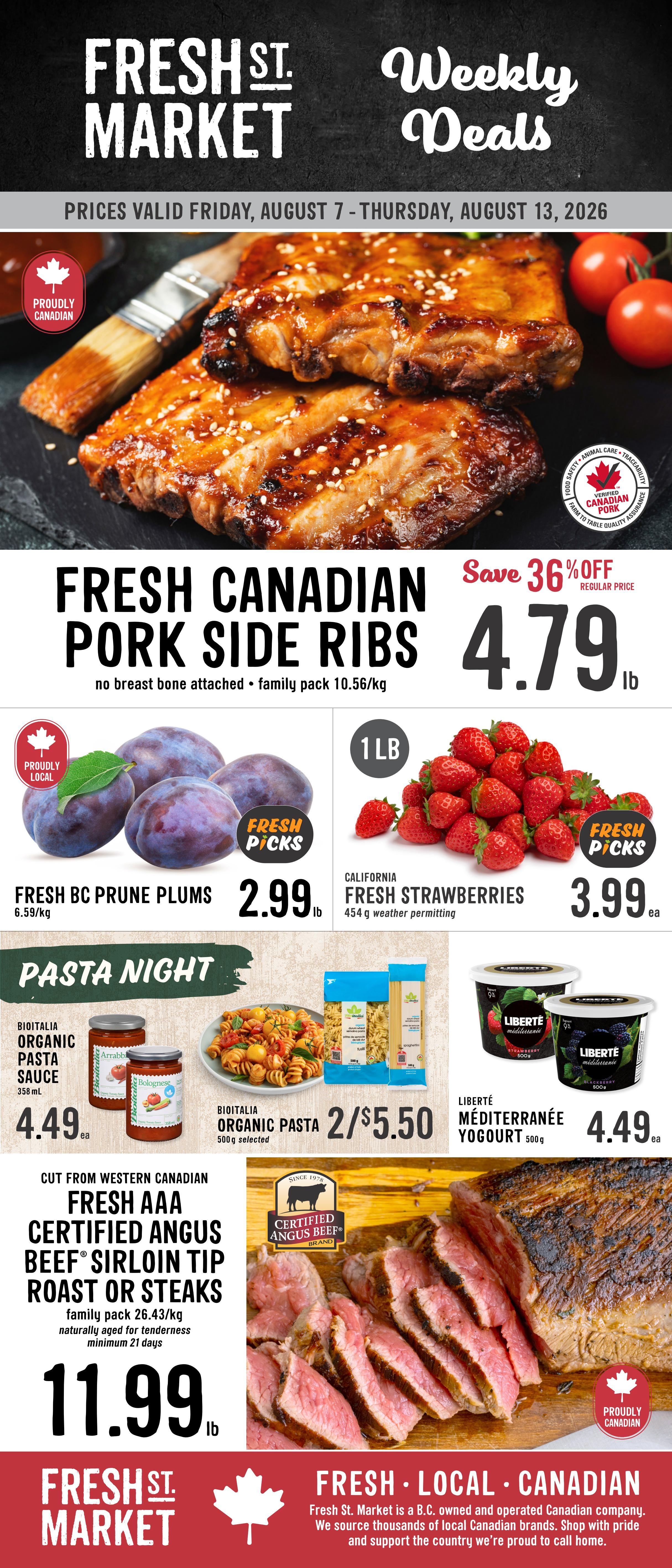 Fresh St. Market Flyer August 7 to 13