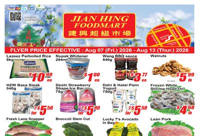 Jian Hing Foodmart (Scarborough) Flyer August 7 to 13