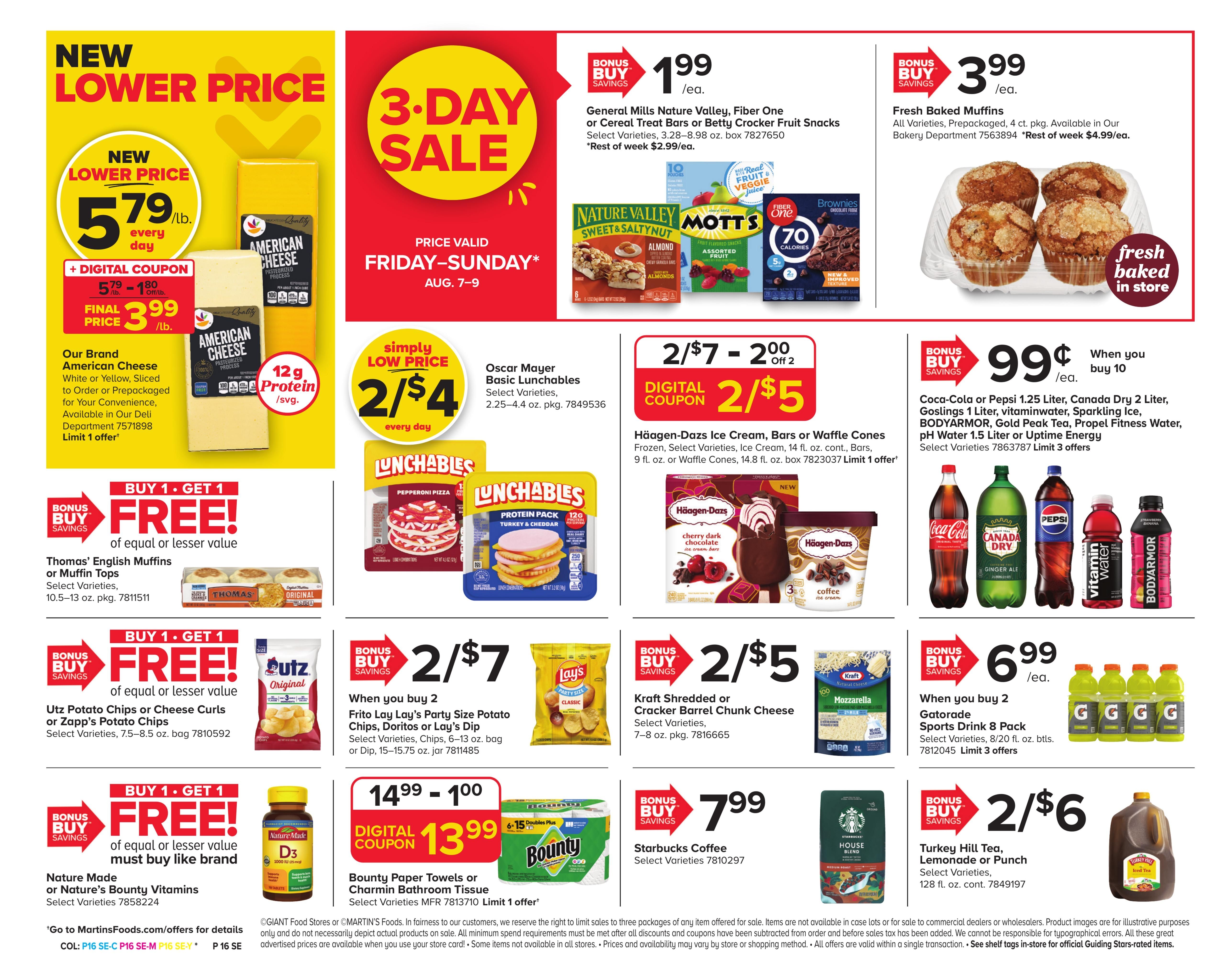 Martin's Food Market (State College–Altoona Area, PA) Weekly Ad August 7 - 13, 2026
