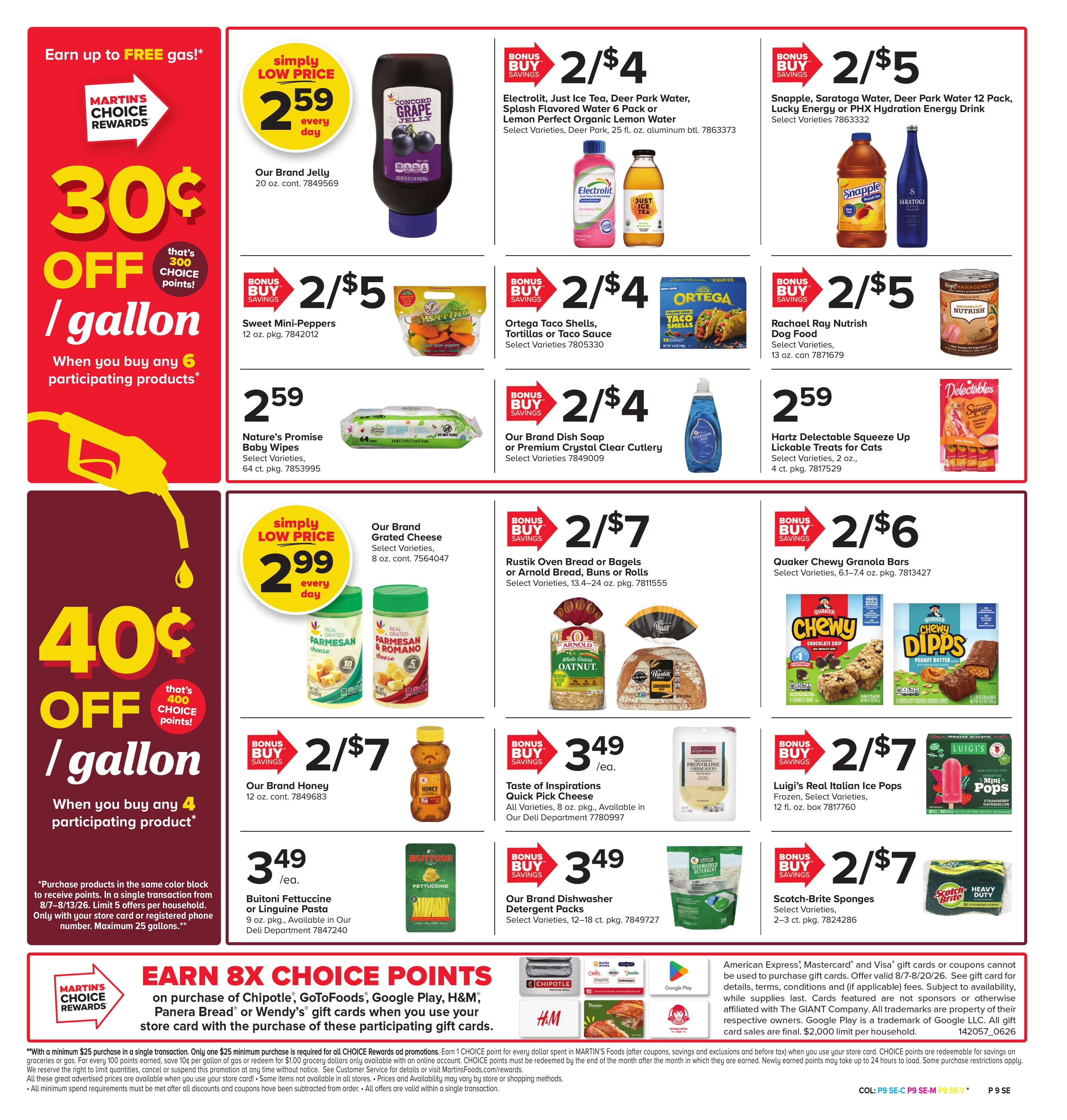 Martin's Food Market (State College–Altoona Area, PA) Weekly Ad August 7 - 13, 2026